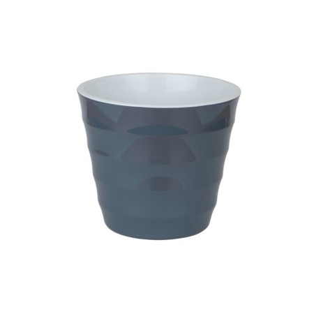 Plastic pot with the Laura tab, the color of the anthracite