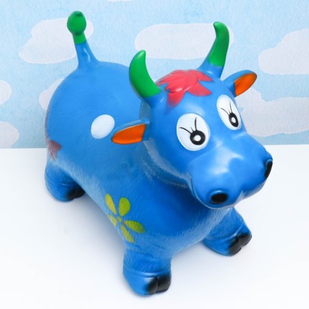 Toy - Children's "Cowing" rubber inflatable, 50x29cm, blue-2