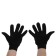 Motorcycle gloves with protective inserts, single -sized, black