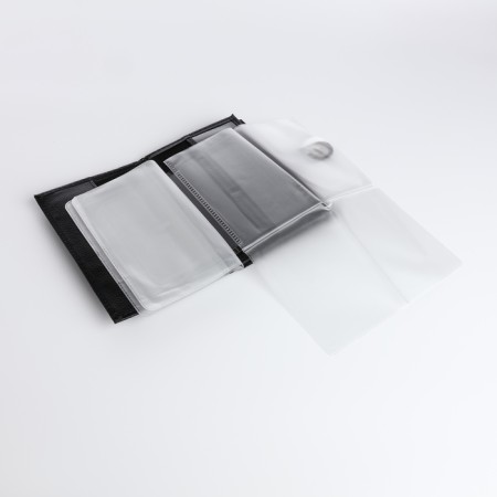 Cover for car documents and passports on a magnet, black color-6