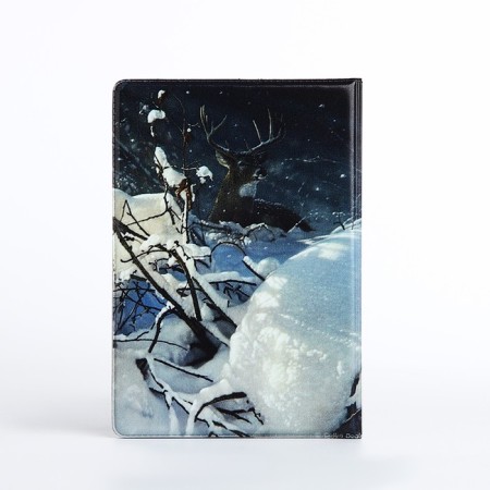 Passport cover, gray color-1