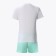 Kit (T-shirt, shorts) Home female, white/green color, rr 52