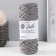 Knitting cord 100% polyester, width 4 mm 50m (steel) mix