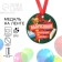 Medal Magnet for graduation "Graduate of primary school", Diam. 6 cm