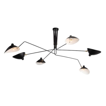 Ceiling Ceiling ST LUCE. SL305.402.06. SPRUZZO. 6x60 watts, E27, 180x180x54 cm, black color-26