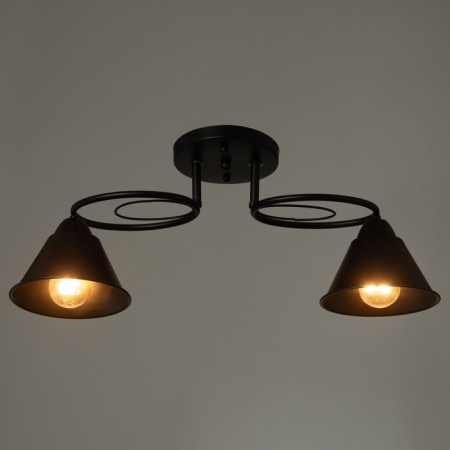 Chandelier "Edmas" 2he27 40w Black 58x15x22 cm Bayerlux-2