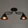 Chandelier "Edmas" 2he27 40w Black 58x15x22 cm Bayerlux