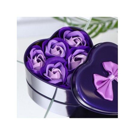 Soap roses, three -color, set of 6 pcs.-6