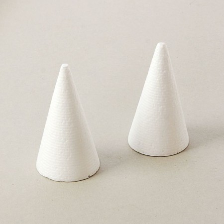 Foam cone, 9 x 5 cm, set 2pcs