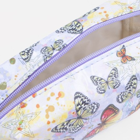 Lightning cosmetic bag, beige color-2