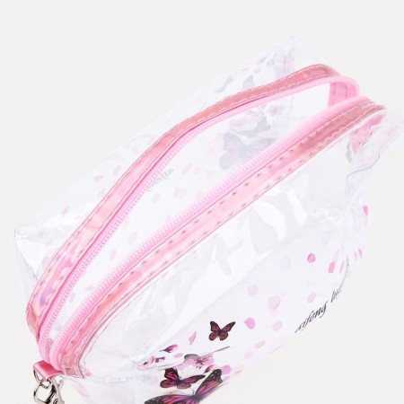 Lightning cosmetic bag, pink color-2