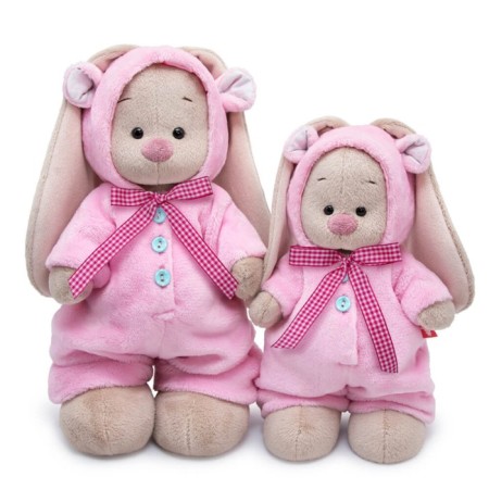 Soft toy "Bunny mi in a fur overalls", 25 cm-4