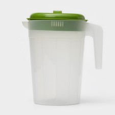 A jug with a lid Ricco, 2.5 l, 20 × 14.5 × 22 cm, green color