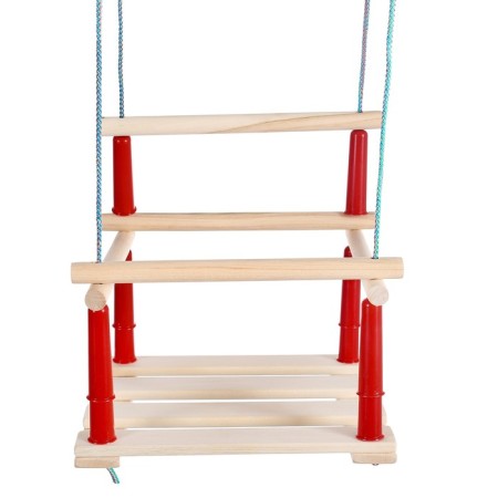 Swing, wooden, wood, seat 33 × 22cm, mix-8