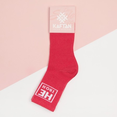 CAFTAN socks "not your" p. 36-40 (23-25 ​​cm), red-2