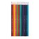 Pencils of watercolor 12 colors BrunovisConti Aquarelle, three -sided