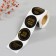 Sticker Paper "Motivator" embossing gold d = 3.8 cm 252 pcs in the roll