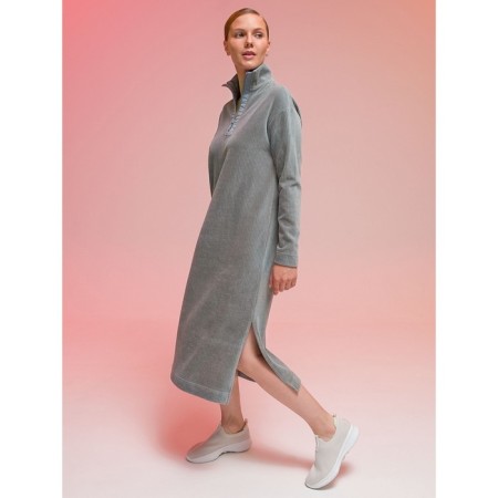 Female dress, size Xs, gray color-1