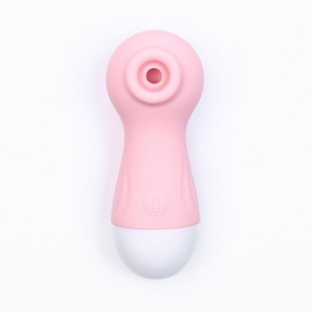 Contactly vacuum-wavy stimulator of the clitoris Lilo, ZU USB, silicone, pink-1