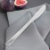 A stainless steel knife of the Mayan shade, length 22.8 cm, silver color