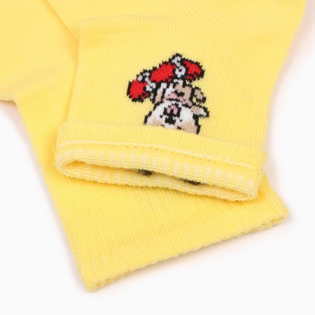 Noski children, yellow color, size 22-24 (35-38)-2