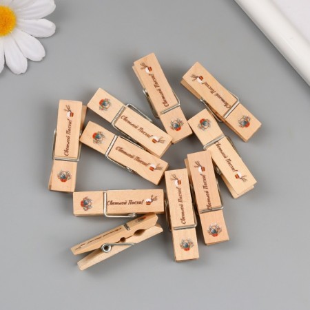 Decor for creativity Tree "clothespin - bright Easter!" set 10 pcs-6