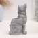 VAZ - Pencil "Cat with a bow" 15x12x10cm, gray