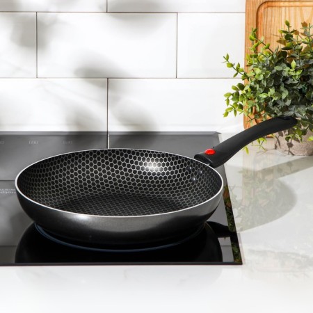 COOLE FOREVER, D = 26 cm, removable handle, glass cover, anti -stick coating, black color-6