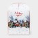 Folding box for a small cake "Winter City", 15 x 15 x 18 cm, New Year