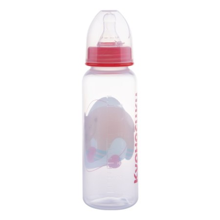 Polypropylene bottle with silicone bowl of milk, 250 ml, mix-10