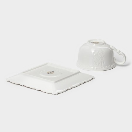 Coffee steam Magistro porcelain Kingdom, mug 120 ml, saucer 12.7 cm-5