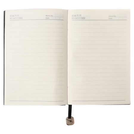 Delivery of a low -off A5, 80 sheets, line, leatherette cover, with a handle, in a gift box, black-4