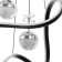 Lamp with PDD "Fiora" LED 140W 3000-6000K Black 49x49x15-115 cm