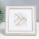 Photo frame plastic "Mira" 15x15 cm beige (plastic screen)