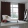 Curtain curtain "Ethel" 220x280 cm English style chocolate, 100% p/e
