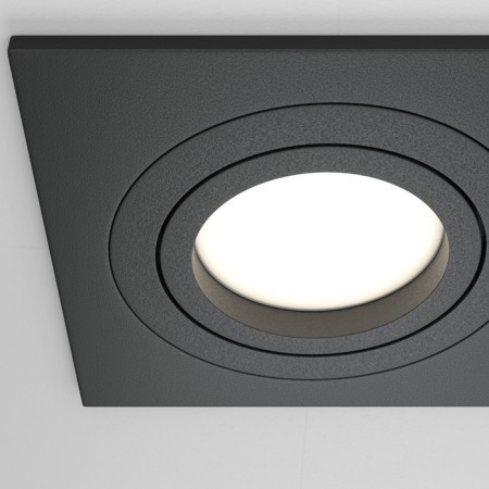 The built-in lamp Technical DL024-2-02B, 2x50W, 17.5x9.2x2.5 cm, GU10, Black Color Black-1