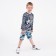 Short for a boy, camouflage gray, height 116-122 (34) cm