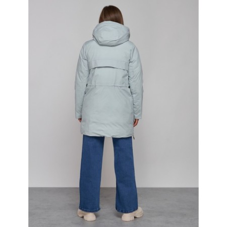 Winter jacket, size 42, turquoise color-3