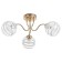 Aurika chandelier 3he27 40W gold 55x55x27 cm Bayerlux