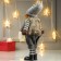Interior doll "Girl in a fur coat and hat hat" 33 cm