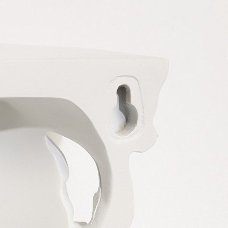 Nast-layer decor, 20.5 x 19 cm, white-3