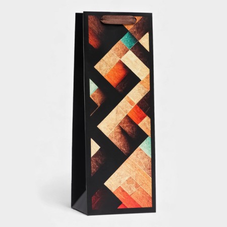 Package laminated for the bottle "Abstraction", 13 x 36 x 10 cm
