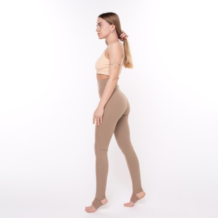 Female leggings, coffee color, size 44 (s)