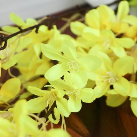 Artificial flowers "acacia" 4x90 cm, yellow-1
