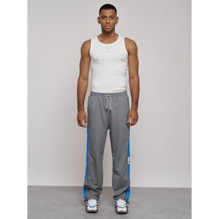 Sports male pants, size 48, gray color