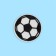 Thermal appliance "football", d = 5.1 cm, white/black color