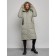 Coat insulated winter female, size 42, green color