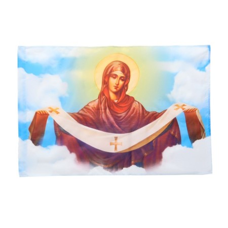 Flag "Theotokos", 90 x 135 cm, polyester silk, without a pole-1