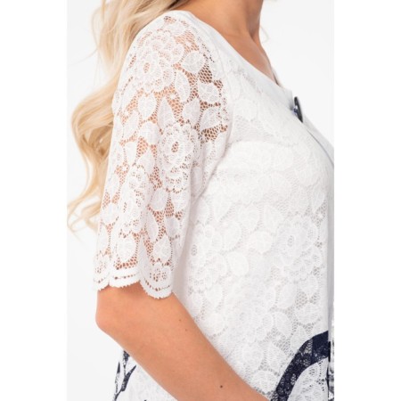 Women's tunic, size 42, white color-4