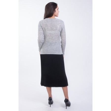 Women's skirt, size 42, black color-6